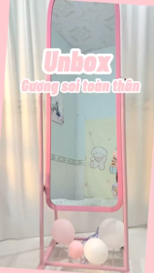 Gương soi di động toàn thân cực nét hàng Gương đứng toàn thân giá rẻ nhất thị trường loại 1 (Có đèn LED)