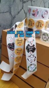 IMPORT Premium (Isi 500 pcs) Stiker Label Makanan & Stiker Packing