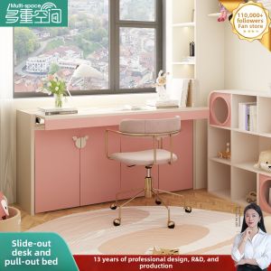 Foldable Study Bed Space-saving Kids Furniture
