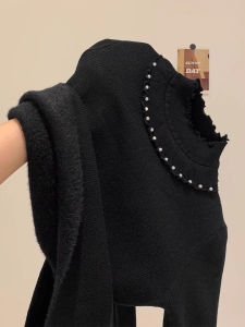 chaqi | New Semi-high Neck Solid Color Sweater