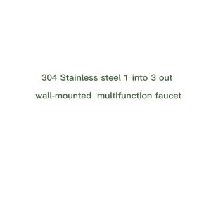 3 way faucet SUS304 Faucet Multifunctional Stainless Steel Faucet Three Way Tap for Bathroom 3 in 1