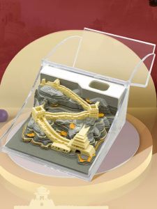 Palace Museums Cultural and Creative Products National Style 3D Paper Carving Three-Dimensional Note Paper Chinese Ancient Style Building Creative Hand Tear Model Birthday Gift