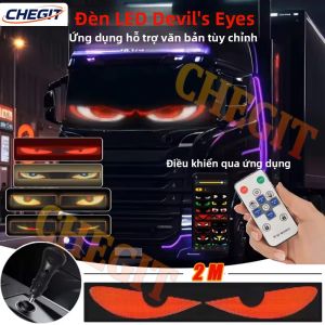 Đèn LED Ma Trận Pixel Điều Khiển Bằng Ứng Dụng Màn Hình Lớn Cho Xe Tải Ô Tô Đèn Mắt Quỷ Tự Thiết Kế Hiển Thị Văn Bản Tùy Chỉnh Chiếu Sáng Kính Chắn Gió