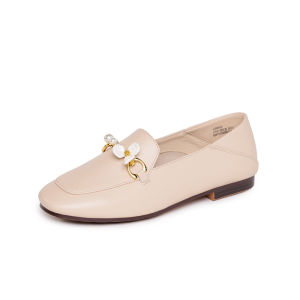 Reemoor | Metal Buckle Loafers Round Toe Flat Shoes