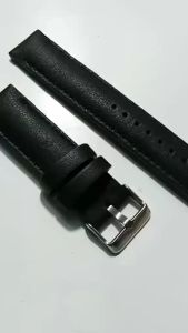 Tali Jam Kulit Domba Asli Custom Grafir Logo Warna Hitam TJ10323 Garansi 1 Tahun