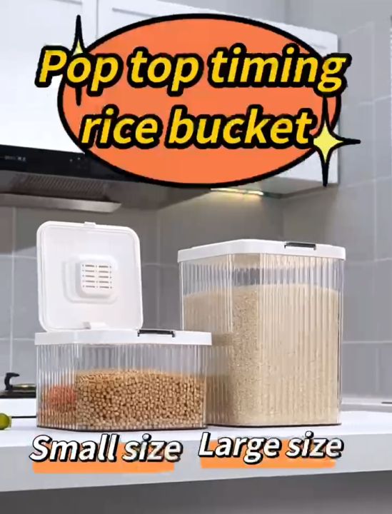 Rice Bucket Rice Tank Household Grain Storage Box Kitchen Insectproof