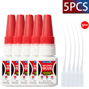 LOOLIFL | LOOLIFL Welding Glue Universal High Strength Oily Super Glue Strong Adhesive Fast Curing Transparent For Glass Metal DIY Plastic