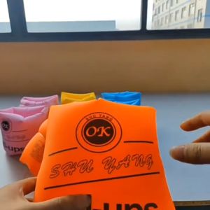 2-Piece Inflatable Arm Ring Buoyancy Sleeve Thickened Inflatable Floatage Sleeve Safety Swimming Arm Belt Swimming Training Equipment Summer Pool Floating Hydrofoil Pvc Enhanced Buoyancy Floating Ring