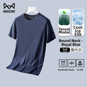 MiiOW | Silk Modal Mens T-Shirt White