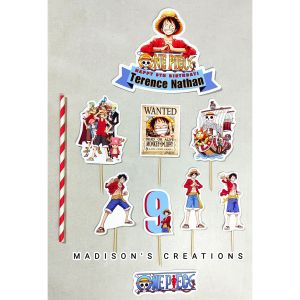 Luffy One Piece Cake Topper (High-quality Personalize Ready-to-use)