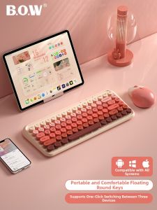 B．O．W | Wireless Bluetooth Mechanical Keyboard and Mouse Set