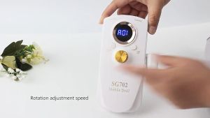 เร็วสูงมาก 35000RPM: เครื่องเจียรเล็บ เครื่องเจียรเล็บไฟฟ้า เครื่องขัดเล็บด้วยไฟฟ้าแบบใหม่ เครื่องถอดเล็บ จอ LCD ประเภทที่เก็บไฟฟ้า ความเร็วปรับได้ - อุปกรณ์ GIORGIO ARMANI MALL