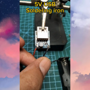 (TRENDY) Solder Listrik + Timah Cepat Panas USB Plug Portable dengan LED Light Indicator 5V 8W