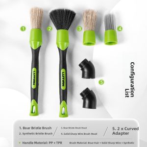 LUTIAN | Car Detailing Brush Soft Bristle Wheel Hub Interior Cleaning Tool