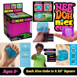 In Stock Squishy Schylling Needoh Nice/* Cube Sensory Toy Anti-Stress Stress Relief Jigsaw Pressure Relief Souvenir for Kids 말랑이