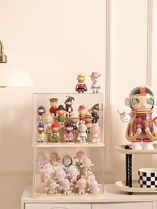 HOVELSHOP Action Figure Box Akrilik Kotak Tempat Penyimpanan Lego Bricks Pop Mart Serbaguna