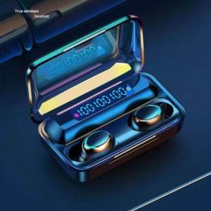 Bluetooth Headset Universal Touch Wireless Headset Digital Display Bluetooth Headset Life Waterproof Long Battery Life Support Voice Control Bilateral Stereo Bluetooth 5.0 Headset