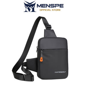 MENSPE Mens Chest Bag Casual Shoulder Bag Cross Body Bag Pouch Bag Lightweight Casual Bag Fashion Shoulder Bag Waterproof Casual Sport Street Bag for Travel Outdoor
