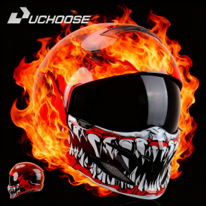 2025 New Scorpion Helmet Retro Motorcycle Cascos Moto Locomotive Personality Multi-purpose Combination Helmet Half Helmet