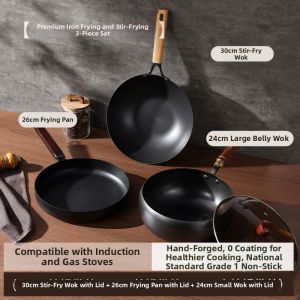 CAROTE | Cast Iron Non-Stick Frying Pan Set