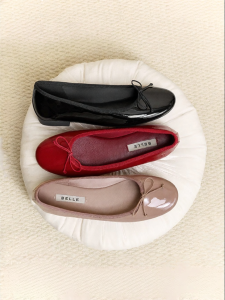 Belle | Red Flat Heel Ballet Women Shoe