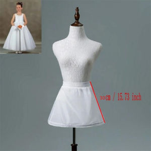 Girls Crinoline Petticoat With 3 Levels Under Skirt Short White Underskirt A-line Ball Gown Petticoats