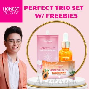 HONESTGLOW PERFECT TRIO COMBO WITH FREEBIE