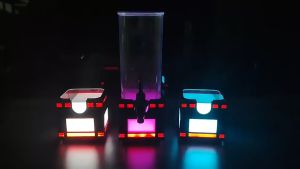 เครื่องจ่ายเครื่องดื่มอะคริลิคแบบใสไฟLED ตู้เบียร์สดทาวเวอร์ชาร์จเบียร์3L โถจ่ายเครื่องดื่ม เบียร์สดเรืองแสง3L