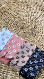 Sashee Kaus Kaki Santai Jasmin Series Motif Bunga Besr Elegan - Bahan Lembut Nyaman untuk Semua Ukuran
