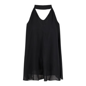 Casual Black V-Neck Crop Top And High Waist Wide Leg Pants Two-Piece Set for Women Summer Loose Fit Comfortable Fashion Set