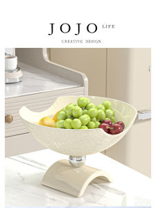 Luxurious Fruit Plate for Tea Table Snacks Display Simple Style Plastic Material Universal Use by Mr Grocery