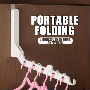 Travel Foldable Clothes Hanger Portable 5-hole Multifunctional Clothes Drying Rack for Hotel Home