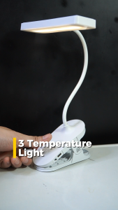 Dreepor LED Desk Lamp Rechargeable Study Lamp USB Table Light For Bedroom Portable Dim Clip Lights LED Desk Lamp