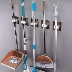 ตะขอติดผนังแบบมีกาวสูตรแรงแรงดันสูงสำหรับห้องน้ำและครัว ตะกร้าสำหรับติดกาว ตะกร้าสำหรับหัวกวาด ตะขอแบบไม่ต้องเจาะ