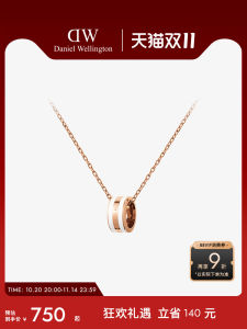 สร้อยคอ EMALIE สำหรับผู้หญิง ของขวัญวันคริสต์มาส สร้อยคอโซ่กระดูกไหปลาร้าหรูหรา สร้อยคอคู่ สร้อยคอแบบเดี่ยว โลหะผสม ทองแดง