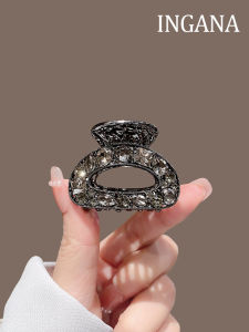 กิ๊บติดผมรูปหัวใจขนาดกลางประดับเพชรฝังในโลหะผสมสไตล์ฝรั่งเศส กิ๊บติดผมแบบมีช่องว่างสำหรับผมน้อย ตกแต่งผมแบบมีหางม้า