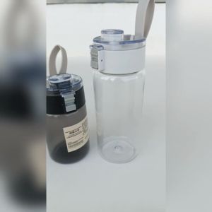 Kids 350ml/550ml Transparent Water Bottles with Rope Portable Drink Bottle Travel Tumbler for Kids