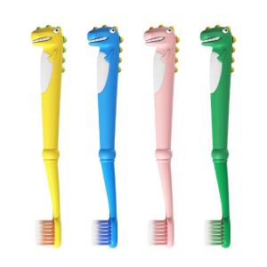 Dinosaur Doctor Childrens Toothbrush Soft Bristles for Ages 0-12 Tooth Replacement Period Baby Teeth Brush Special Use