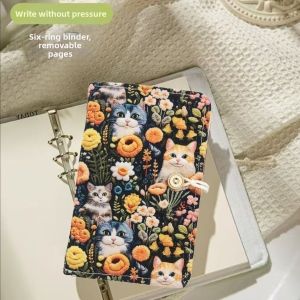 Handmade Cloth Hardcover Notebook Durable Detachable