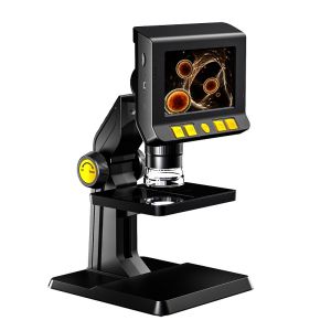 Digital Microscope Camera 4.3‘’ Screen 50-1000X Magnification Video Microscope 8LEDs Portable Electronic Magnifier with Stand