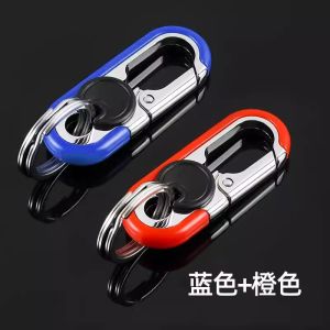 High-End Mens Business Keychain Waist Hanging Car Electric Vehicle Creative Novelty Lock Keychain Festival Gift Ideas