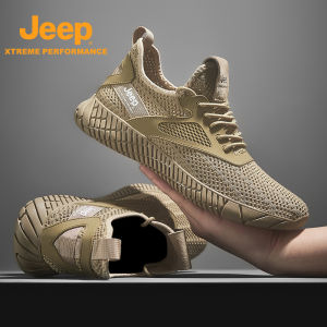 Jeep | Jeep Mens Hiking Shoes Summer New Outdoor Breathable Mesh Anti-slip Lightweight Sport Shoes Shock Absorption Wear-resistant