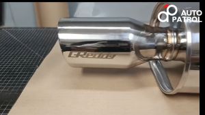Greddy Supreme Chambered Muffler with Burnt Tip / Silver