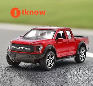 I know 1:36 Ford Raptor F150 Diecast Model Car Alloy Model Cars Toys Collection Gift For Kids Boy Girl
