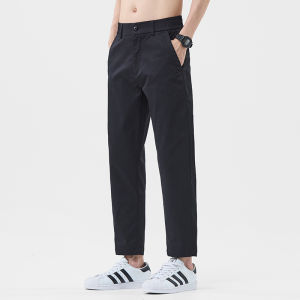 Slim Lightweight Ice Silk Pants 9/10 Length