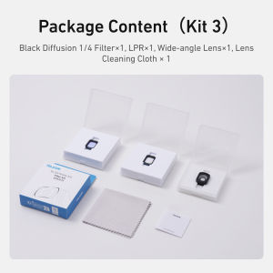 TELESIN | TELESIN Camera Filter Set For DJI OSMO Pocket 4 3 CPL VND Black Diffusion 1/4 Cool ROSE Wide Angel HD Opitical Glass Lens Filter