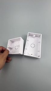 146x86x32mm All White Wall Switch Plastic Wall Socket Cassette Outer Wall Junction Box