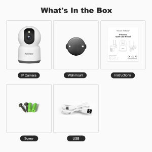 SriHome 5MP UHD 2.4/5G WIFI IP Camera Smart Home Indoor Wireless Surveillance Audio Cam Automatic Tracking Security Baby Monitor