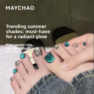 Maychao | Gemstone Green Cat Eye Nail Polish Gel