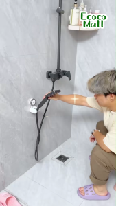 Set 2 móc treo vòi hoa sen chịu lực ECOCO hít chân không thế hệ mới dễ dàng lắp đặt và tháo rời tái sử dụng thông minh